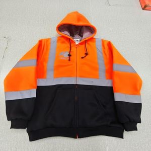 Survêtement <span class=keywords><strong>en</strong></span> polaire technique coupe étroite de style vintage pour hommes, jogging d'hiver avec logo personnalisé, veste réfléchissante - Product Image 2