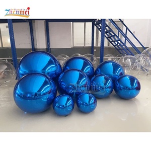 Bolas de espejo inflables Zhenmei, globo de espejo reflectante grande de PVC dorado, Bola brillante grande para decoración de eventos de fiesta de boda de Navidad - Product Image 3