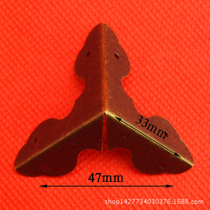 <b>Corner</b> <b>Protector</b> Antique Style 47mm X 33mm Carbon Steel Wall Mount Home Decoration Hardware - Product Image 1