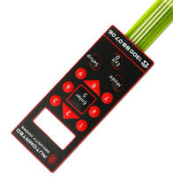 Pantallas de Teclado de Membrana con Botones Táctiles de Circuito de Pasta de Plata Personalizados, Impresión de Pantalla para Electrodomésticos