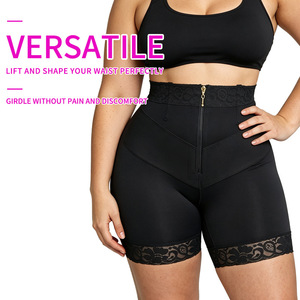 Pantalones Moldeadores <span class=keywords><strong>de</strong></span> Cintura Alta con Cremallera Frontal, Control Abdominal y Levanta Glúteos, Tallas Grandes, Desde XS hasta XXXL - Product Image 3