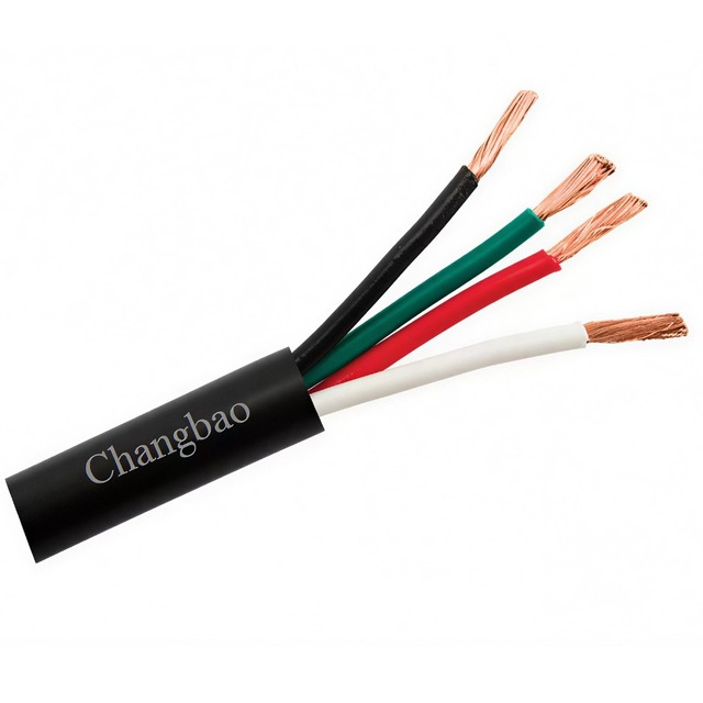 ChangBao High-End OFC Speaker Cable 4-Core Audio Wire 10/12/14/16/18 AWG PVC LSZH Jacket Compliant Indoor HiFi Audio Cable