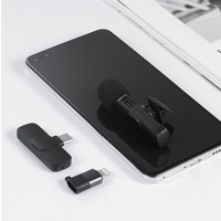Microphone Lavalier Sans Fil K8K9 Plug-and-Play Exclusif Transfrontalier pour Diffusion en Direct (Un-à-Deux) avec Réduction de Bruit SNR de 70 dB