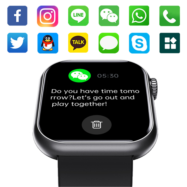 Custom Smartwatch F57 1.9" HD Screen IP67 Waterproof Magnetic Sleep Tracker BT Calling 50+ Sports Modes-OEM/Wholesale for Unisex