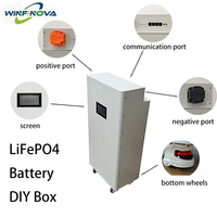 Certifié sûr 10/15KW LiFePO4 boîtier de stockage d'énergie IP20 cote de sécurité système d'énergie solaire domestique boîtes de batterie parallèles supports