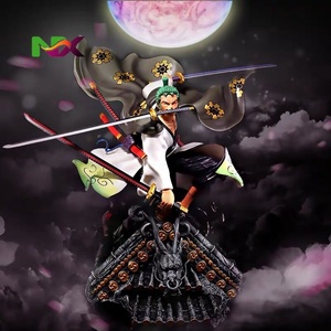 Statue GK One Piece Wano Country Luffy Zoro, modèle d'anime, scène <span class=keywords><strong>du</strong></span> roi des pirates, objet de collection - Product Image 1