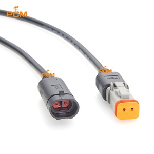 Кабель-адаптер TE AMP Superseal 2-контактный (штекер) на Deutsch DT06-2S (гнездо), 282104-1, водонепроницаемый, для автомобильной техники, датчиков, светодиодов - Product Image 3