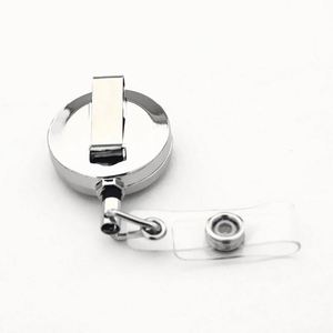 Porte-badge rotatif en alliage d'aluminium rond avec logo personnalisé de qualité supérieure, cadeau original pour infirmière - Product Image 3