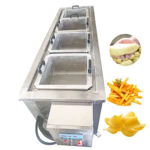 SUS304 Electric Heating Snacks Frying Machine 3 basket Potato Chips Frying Machinery Onion Frying Machine