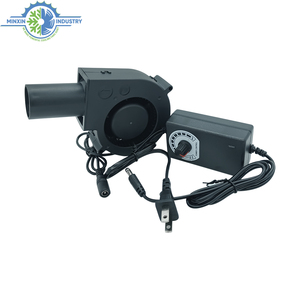 97Mm DC 12V 24V 36V Tốc Độ Cao Ly Tâm Air Blower Fan Với AC Cắm 3 Tốc Độ Điều Khiển 9733 Nóng BBQ Nhỏ Blower Fan - Product Image 2