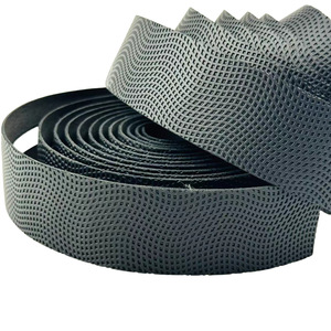 Cinta para manillar de bicicleta Qt de 25,4 mm, color negro, Pueva, para bicicleta de carretera, con tiras adhesivas y tapas de extremo - Product Image 5