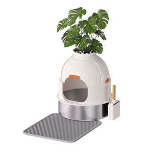 <span class=keywords><strong>Caja</strong></span> <span class=keywords><strong>de</strong></span> <span class=keywords><strong>arena</strong></span> <span class=keywords><strong>para</strong></span> <span class=keywords><strong>gatos</strong></span> <span class=keywords><strong>de</strong></span> plástico con tapa plegable a prueba <span class=keywords><strong>de</strong></span> salpicaduras, entrada superior <span class=keywords><strong>cerrada</strong></span>, hecha <span class=keywords><strong>de</strong></span> <span class=keywords><strong>arena</strong></span> y material PP - Product Image 6