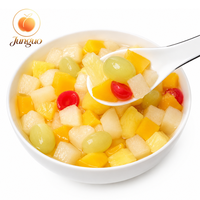 Premium Fruitcocktail in blik 850g Perzik Peer in dikke siroop BRC HALAL OEM Aangepast logo Private Label Groothandel