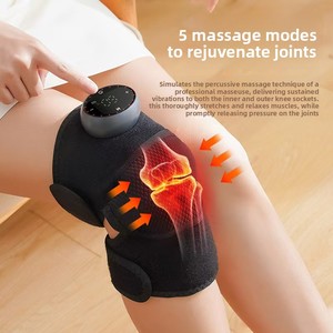 Masseur électrique sans fil pour les genoux avec vibration et chaleur, compresse chaude pour les jambes, nouveau produit - Product Image 5