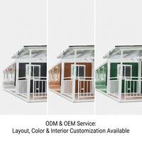 Casa Contenedor Prefabricada Expandible Moderna de 20 pies, Casa Móvil Modular de Lujo para Vivir u Oficina