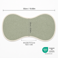 Paño de Muselina para Bebés, 100% Algodón, Certificado OEKO-TEX, Suave y Absorbente, 50x25cm, Forma de Cacahuete, para Recién Nacidos