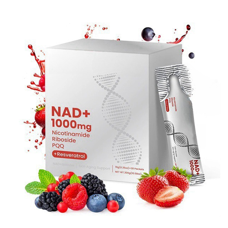Добавка для напитков NAD Super с NAD Resveratrol Quercetin PQQ для увеличения производства энергии и поддержки антиоксидантной энергии
