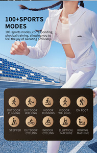 Montre connectée <span class=keywords><strong>U11</strong></span> avec ECG, analyse de la graisse corporelle, acide urique, température corporelle, suivi du sommeil, contrôle de la santé en un clic, lampe de poche, IP68, écran TFT, silicone - Product Image 5