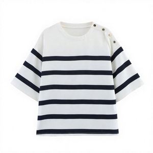 Women's Spring Autumn <b>Summer</b> Tshirt Round-Neck Knitted Polyester Streetwear <b>Cardigan</b> Top - Product Image 2