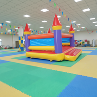 Château gonflable en PVC 4m*4m, maison de saut gonflable, château gonflable extérieur commercial pour enfants