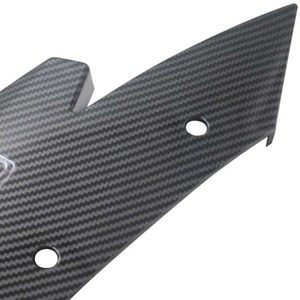 Car Rear Bumper <b>Corner</b> <b>Protector</b> ABS Carbon Fiber Pattern Glossy Black Universal Fit Decoration Plate - Product Image 2