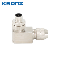KRONZ M12 Connecteur circulaire filaire de terrain a Code Angle droit 8pin Mâle Capteur M12 Connecteur IEC 61076-2-101