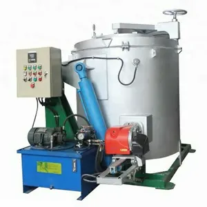 High Performance Diesel Oil Tilting Type Crucible Furnace For Melting Aluminum Scraps