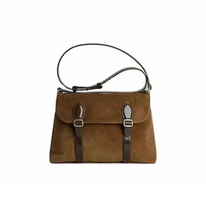 Sac messager vintage en cuir PU pour femmes, sac à bandoulière de grande capacité de couleur unie pour un usage quotidien - Product Image 5