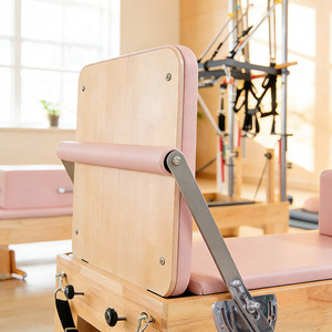 <span class=keywords><strong>Pilates</strong></span> Cadillac <span class=keywords><strong>Reformer</strong></span> con Trapeze Regolabile, Attrezzatura Fitness per Palestra, <span class=keywords><strong>Benefici</strong></span> per la Salute, per Studio e Uso Domestico, 2-in-1, in Quercia e Acero - Product Image 5
