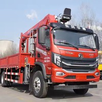 Camion de transport SHACMAN DFAC RHD/LHD 4X2 avec grue montée, moteur Weichai, grue télescopique hydraulique 8T haute efficacité en Russie