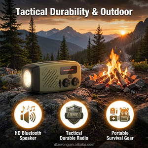 Radio Solar de Emergencia con Altavoz Inalámbrico, Receptor de Alertas Meteorológicas ASA DAB+ AM FM NOAA, Radio con Linterna LED y Alarma SOS - Product Image 5