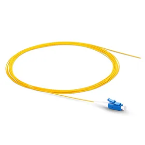 Süper eylül fabrika fiyat sarı ceket Fiber pigtailler 2.0mm çap 1m uzunluk LC UPC konektörü Fiber optik pigtailler