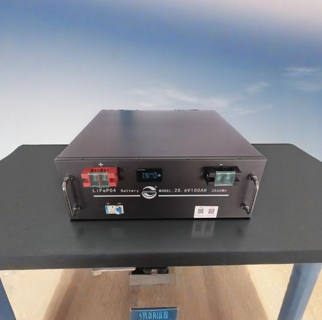 New Cabinet-Style 25.6V 100AH Lithium Iron Phosphate Energy Storage Battery, Supports OEM Manufacturing