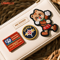 Badges Personnalisés en Logo, Motif, Broderie 3D Gonflée, Patchs à Coudre ou à Thermocoller Entièrement Brodés pour Vêtements