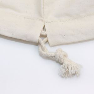 Sacs en mousseline de coton biologique recyclables en gros, petits sacs en toile pour le shopping et les cadeaux, personnalisables avec logo, livraison depuis Ningbo - Product Image 4