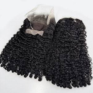 Peluca de Cabello Humano Rizado Birmano de Color Natural, Rizos Suaves y Voluminosos, Densidad Completa, Línea de Cabello Natural Pre-Desplumada - Product Image 2