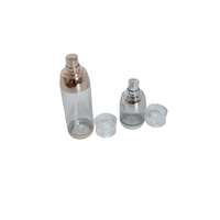 Flacon de lotion haut de gamme doré et argenté de 30 ml, 60 ml, 90 ml
