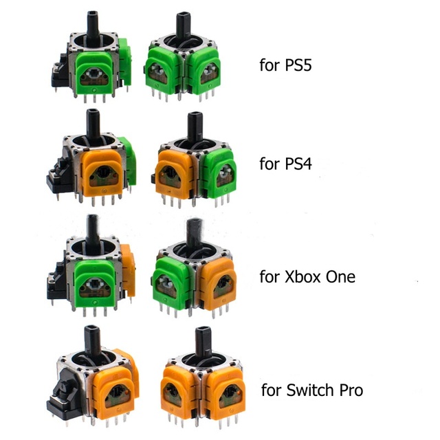 New Adjustable Hall Effect 3D Joystick for PS4 / PS5 / Xbox One / Switch Pro Electromagnetic Analog Sensor Stick Module