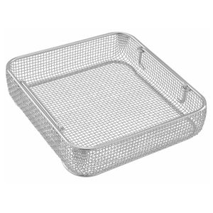 Yakalama kilitleme klipsi ile İstistackable paslanmaz çelik SS 304 ince örgü sepet - Product Image 5