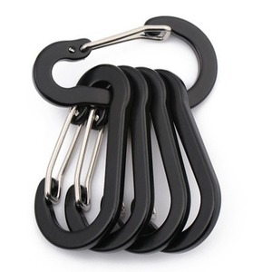Ztc071 02 Aluminum Alloy Carabiner 5x2.6cm Flat Button Backpack <b>Water</b> <b>Bottle</b> Hook Multi Color Outdoor Use - Product Image 4