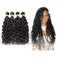 Extensions de cheveux humains brésiliens vierges bruts 100% naturels, en vrac, à double trame machine, cuticules alignées, double tirage, pointes épaisses, couleur naturelle