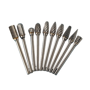 Vente directe usine Fraise rotative en acier à double denture avec queue de 6 mm, tête de meulage pour métaux - Product Image 2