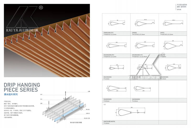 Multiple Cladding Tracks Durable Droplet Shape Linear Track Cladding Metal Panels