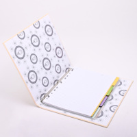 Benutzer definierte High School Binder mit Logo 3 4 Ringe und O D Q Form A5 A4 Papier Notebook Anpassung