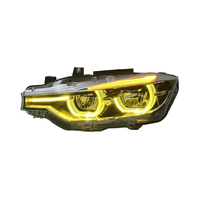 Feux avant SJC 3 couleurs ambre jaune blanc pour BMW Série 3 F30 F35 F80 2013-2018, phares LED Plug and Play, feux avant automatiques