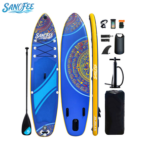 Planche de paddle gonflable 10'6" (320 cm) Mystical Maya Tribal avec design artistique totem ancien pour l'aventure de type boutique - Product Image 1