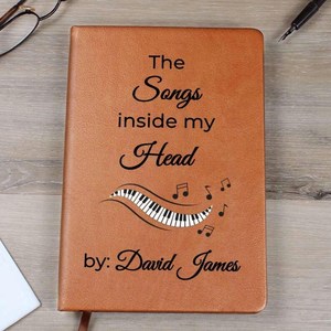 Cahier A5 <span class=keywords><strong>de</strong></span> paroles personnalisées "Songs in My Mind" | Carnet <span class=keywords><strong>de</strong></span> notes <span class=keywords><strong>de</strong></span> musique cadeau musicien - Product Image 1