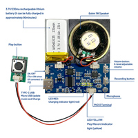 Module sonore musical et vocal USB téléchargeable à activation par bouton-poussoir, avec haut-parleur 1W, pour jouets en peluche - DIY en 4 minutes