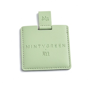 Beauty PU Leather Case Metal Portable <b>Compact</b> <b>Mirror</b> Cosmetic Pocket <b>Mirror</b> With PU Pouch - Product Image 5