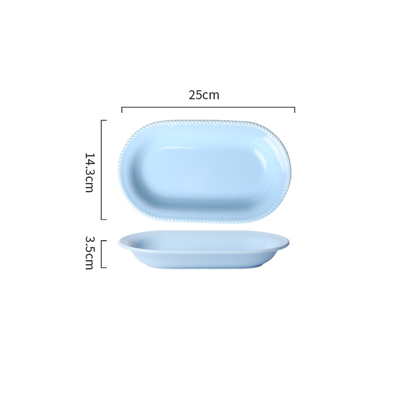 10 inch oval plate